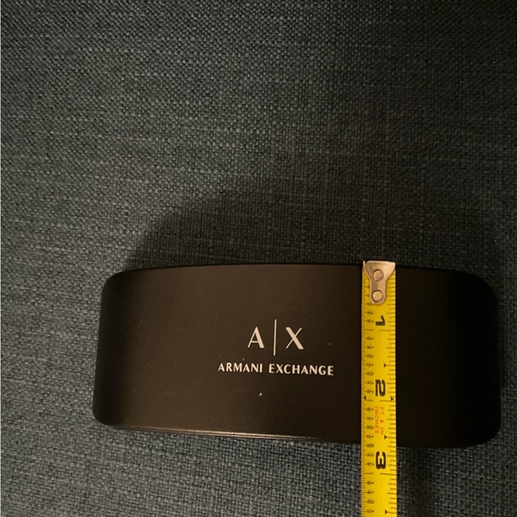 NWOT AX ARMANI Exchange Hardcase Shell Black Sunglasses/ Glasses Carrier Case - Picture 7 of 12